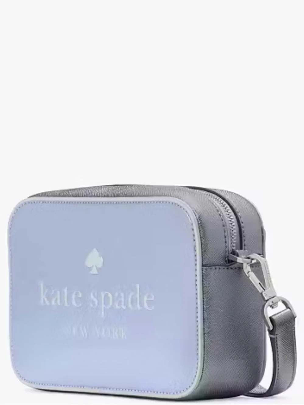 kate spade authentic camera bag Lavender Embossed Cosmetic Case